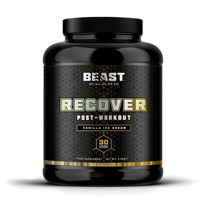 Beast Pharm Recover Post Workout 2.4kg (Vanilla Ice Cream) - Recovery Shake at MySupplementShop by Beast Pharm