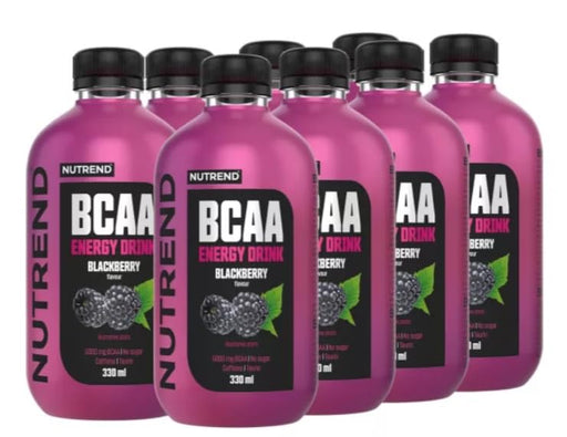 Nutrend BCAA Energy Drink, Blackberry - 8 x 330 ml - Sports Supplements at MySupplementShop by Nutrend