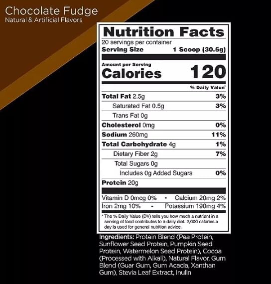 Rule One Plant Protein, Chocolate - 670g - Pea Proteins at MySupplementShop by Rule1