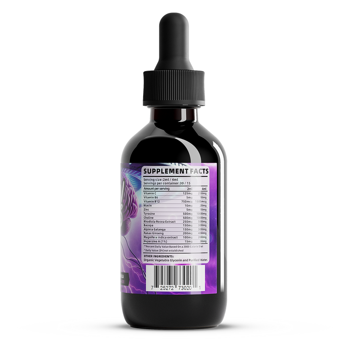 Brain Gains Switch On Nootropic Day-time formula Tincture 60ml - Nootropic at MySupplementShop by Brain Gains