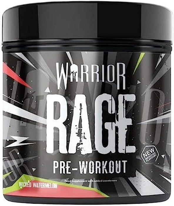 Warrior Rage Pre Workout 392g 45 Servings - Watermelon - Pre Workout at MySupplementShop by Warrior