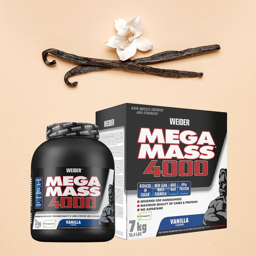 Weider Mega Mass 4000, Vanilla - 3000 grams - Weight Gainers & Carbs at MySupplementShop by Weider