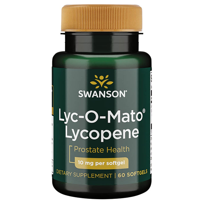 Swanson Lyc-O-Mato Lycopene 10mg 60 Softgels - Bladder, Kidney, Prostate at MySupplementShop by Swanson