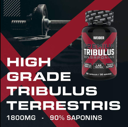 Weider Premium Tribulus - 90 caps - Natural Testosterone Support at MySupplementShop by Weider