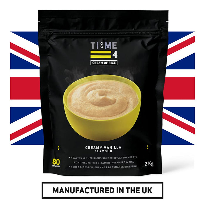 Time 4 Cream of Rice 2kg Bag - Carbohydrate Control Supplements at MySupplementShop by Time 4 Nutrition