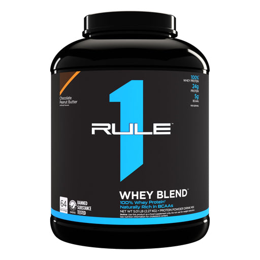 R1 Whey Blend, Chocolate Peanut Butter - 2270g - Whey Proteins at MySupplementShop by Rule One