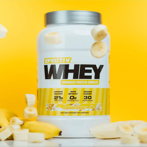 Efectiv Nutrition Whey Protein 900g Banana Creme - Whey Proteins at MySupplementShop by Efectiv