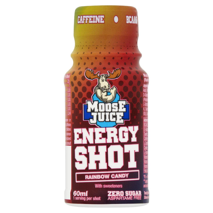 Muscle Moose Moose Juice Energy Shot 12x60ml - Rainbow Candy - Energy Drinks at MySupplementShop by Muscle Moose