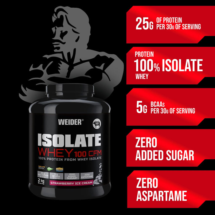 Weider Isolate Whey 100 CFM 2000g - Whey Proteins at MySupplementShop by Weider