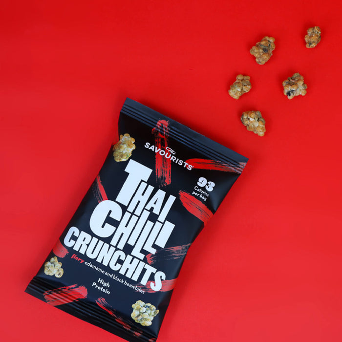 The Savourists Crunchits 12x25g Thai Chilli - Puffed Snack at MySupplementShop by The Savourists