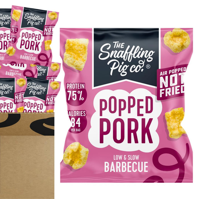 Snaffling Pig Popped Pork (NOT FRIED) 35x20g - Pork Rinds at MySupplementShop by The Snaffling Pig Co