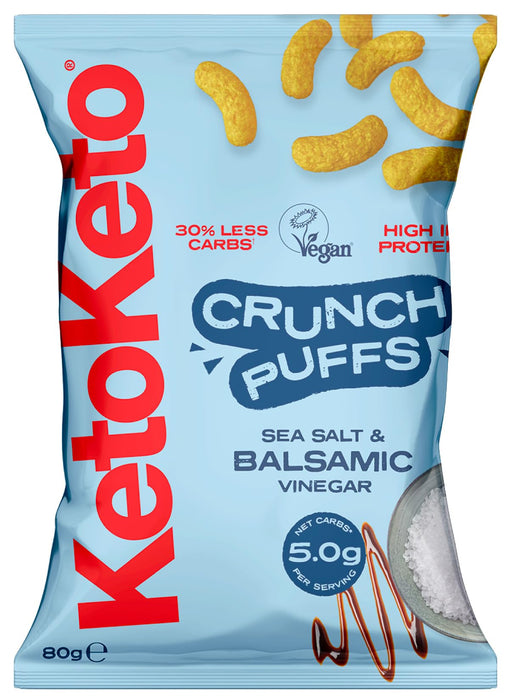 KetoKeto Crunch Puffs 10x80g - Snack Foods at MySupplementShop by Keto Keto