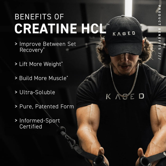 Kaged Muscle C-HCl Creatine HCl, Lemon Lime 76g - Creatine Powder at MySupplementShop by Kaged Muscle