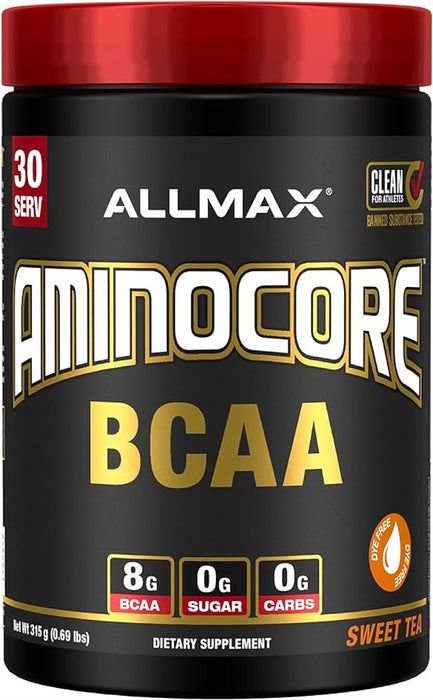 AllMax Nutrition Aminocore BCAA - 315 grams - Sweet Tea - Amino Acids and BCAAs at MySupplementShop by AllMax Nutrition