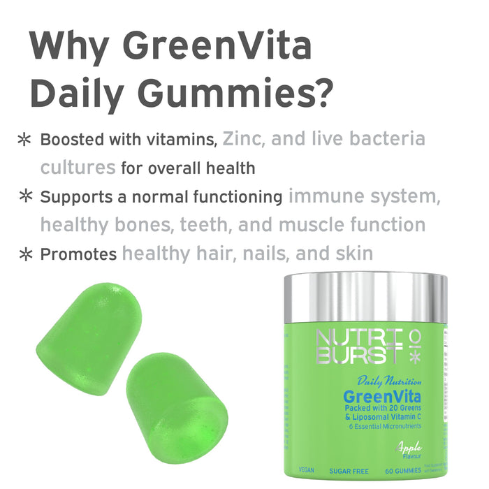 Nutriburst Greenvita 120g - Combination Multivitamins & Minerals at MySupplementShop by Nutriburst