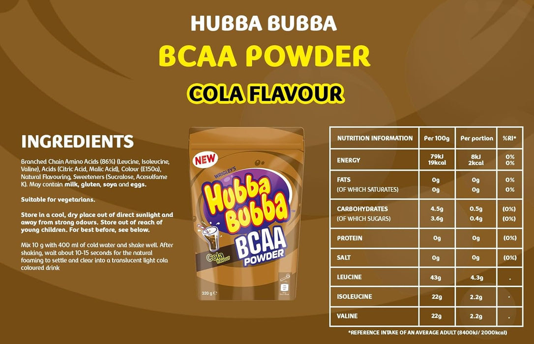 Hubba Bubba BCAA 320g Cola