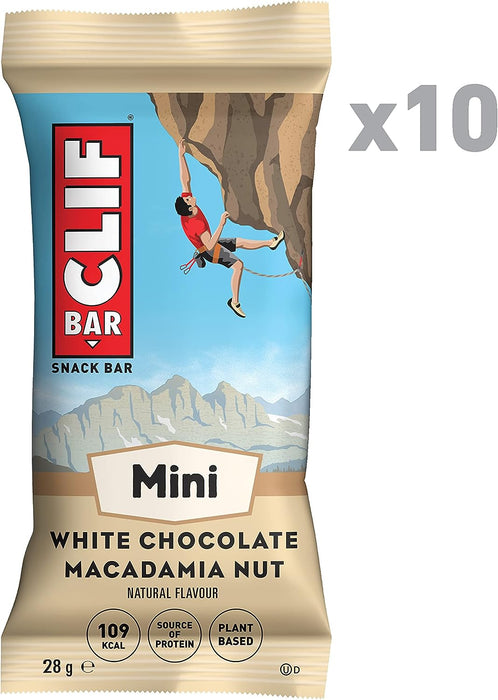 CLIF Bar Mini 10x28g White Chocolate Macadamia Nut - Fruit & Nut Bars at MySupplementShop by CLIF Bar