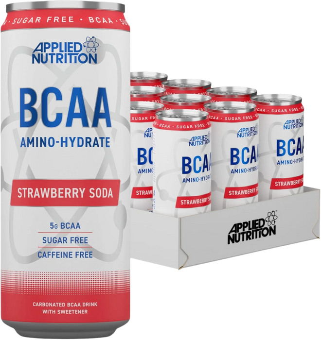 Applied Nutrition BCAA Can 12x330ml Strawberry Soda