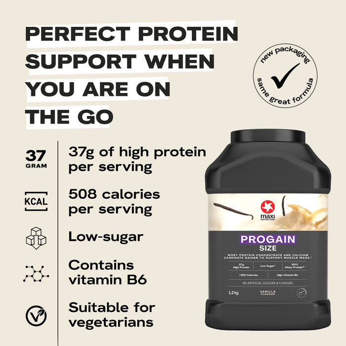 Maxi Nutrition Progain Protein Powder for Size and Mass 1200g - Whey Proteins at MySupplementShop by Maxi Nutrition