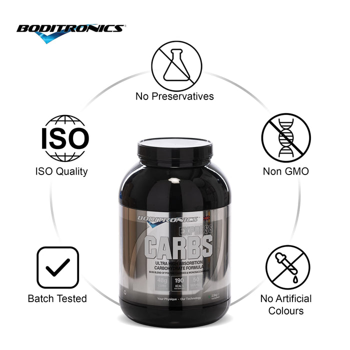 Boditronics Express Carbs 2.5kg - Carbohydrate Control Supplements at MySupplementShop by Boditronics