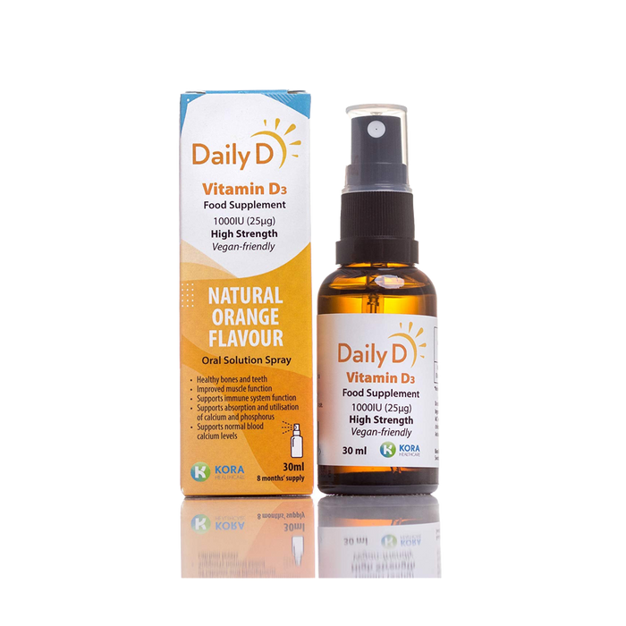 DailyD 1000iu Vitamin D3 Spray - 30ml