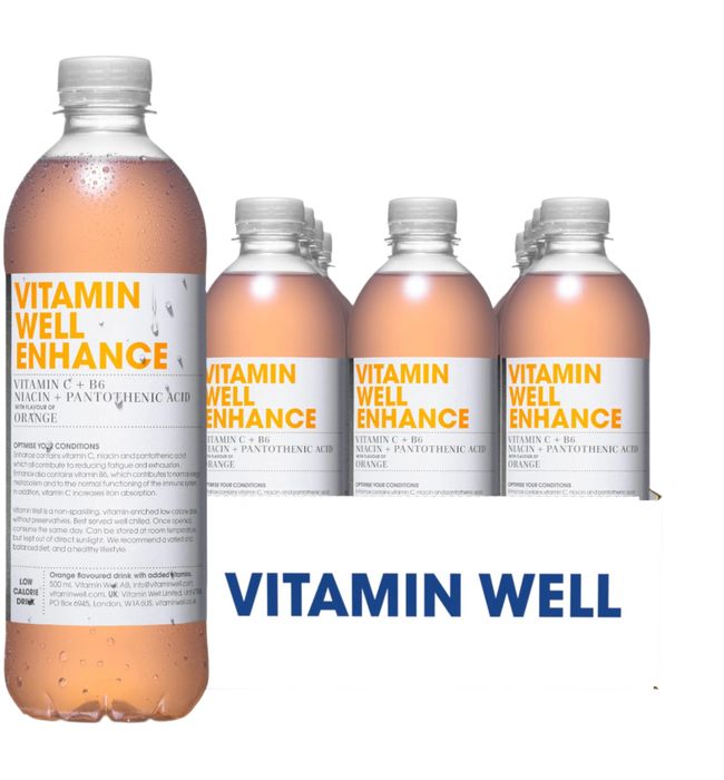 Vitamin Well Enhance 12x500ml Orange