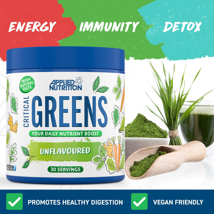 Critical Greens, Unflavoured - 150g - Health and Wellbeing at MySupplementShop by Applied Nutrition