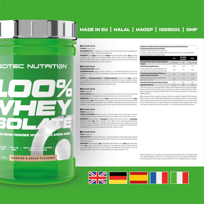 SciTec 100% Whey Isolate- 700 grams - Protein at MySupplementShop by SciTec