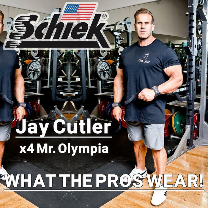 Schiek 1000PLS - Power Lifting Straps w/Jay Cutler Logo - Lifting Straps at MySupplementShop by Schiek Sports