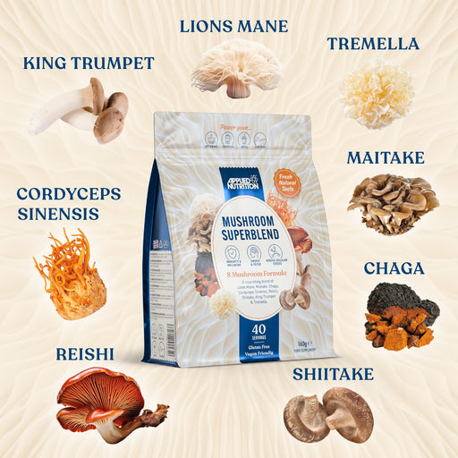 Applied Nutrition Mushroom Superblend 160g Unflavoured - Mushrooms at MySupplementShop by Applied Nutrition