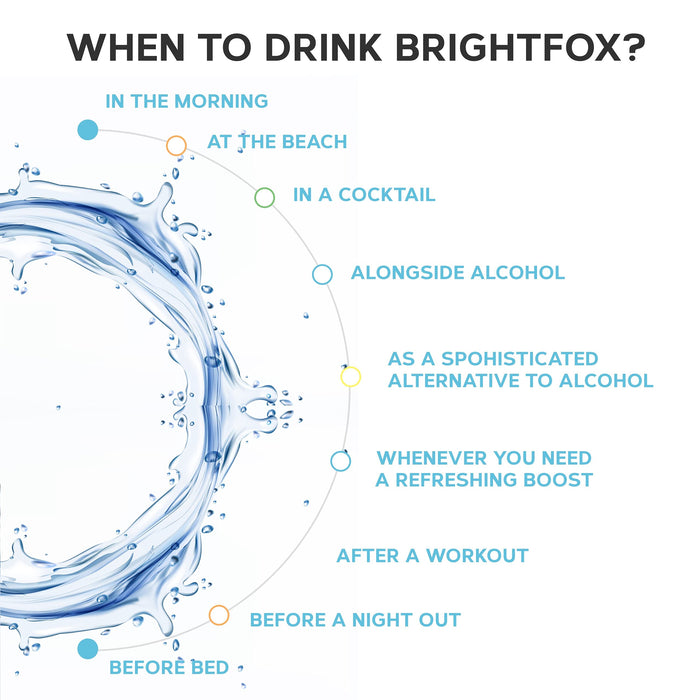 BRIGHTFOX Sparkling Electrolyte Beverage 12x300ml - Water at MySupplementShop by BRIGHTFOX