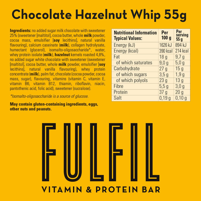 Fulfil Protein Bars 15 x 55g - Protein Bars at MySupplementShop by Fulfil