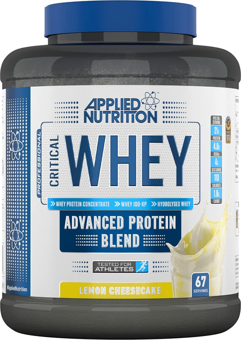 Applied Nutrition Critical Whey 2.27kg - Lemon Cheesecake - Nutrition Drinks & Shakes at MySupplementShop by Applied Nutrition