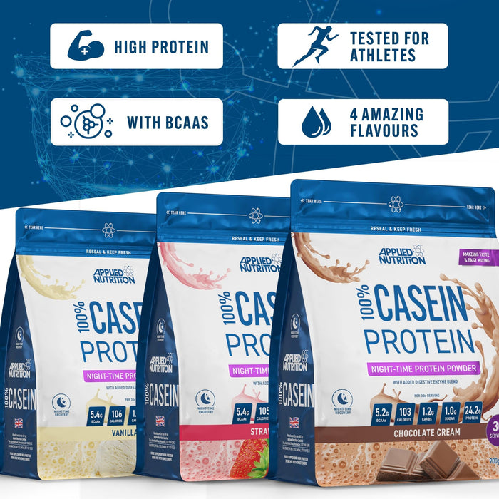 Applied Nutrition Casein 900g - Casein Proteins at MySupplementShop by Applied Nutrition