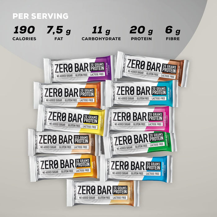 BioTechUSA Zero Bar Flavour Mix - 10 x 50g