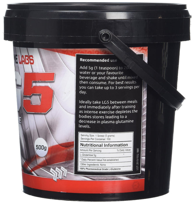 Extreme Labs LG5 L-Glutamine 250g - Sports Nutrition at MySupplementShop by Extreme Labs