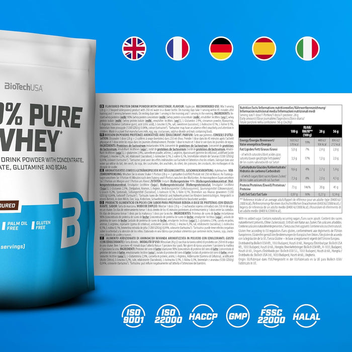 BioTechUSA 100% Pure Whey 2270 grams (2.27kg) - Protein at MySupplementShop by BioTechUSA