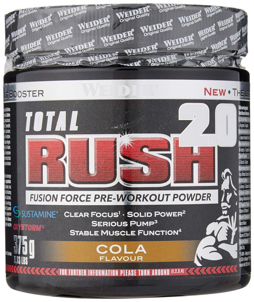 Weider Total Rush 2.0, Cola - 375 grams - Pre & Post Workout at MySupplementShop by Weider