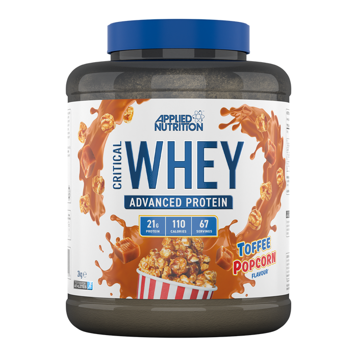 Applied Nutrition Critical Whey 2.27kg - Toffee Popcorn - Nutrition Drinks & Shakes at MySupplementShop by Applied Nutrition