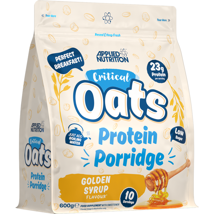 Applied Nutrition Critical Oats Protein Porridge 600g 10 Servings - Golden Syrup - Whey Proteins at MySupplementShop by Applied Nutrition