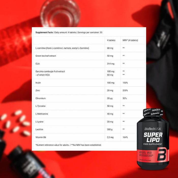 BioTechUSA Super Lipo - 120 tablets