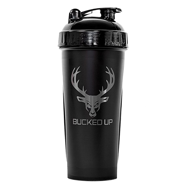 Bucked Up Perfect Shaker 28oz 795ml Black / Grey - Shaker Bottle at MySupplementShop by Bucked Up