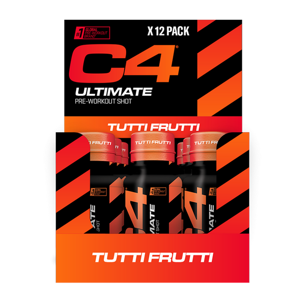 Cellucor C4 Ultimate Shot 12x60ml Tutti Frutti - Pre Workout at MySupplementShop by Cellucor