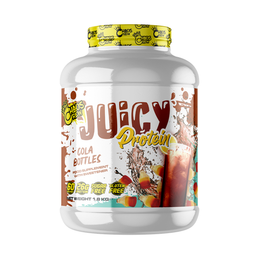 Chaos Crew Juicy Protein 1.8kg Cola Bottles - Sports Supplements at MySupplementShop by Chaos Crew