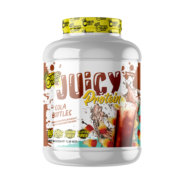 Chaos Crew Juicy Protein 1.8kg Cola Bottles - Sports Supplements at MySupplementShop by Chaos Crew