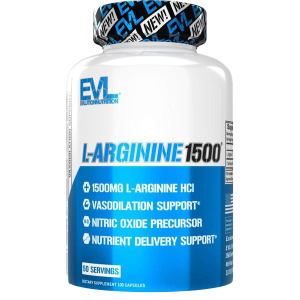 EVLution Nutrition L-Arginin 1500 – 100 Kapseln