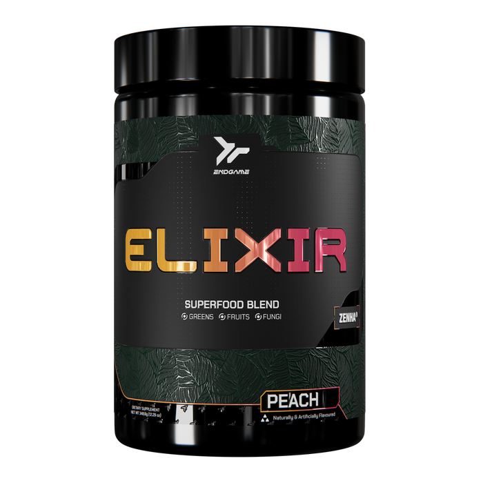 Endgame Elixir Superfood Blend 275g - Peach - Sports Supplements at MySupplementShop by Endgame