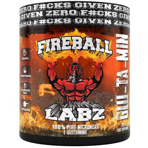 Fireball Labz Glu-Ta-Min 300g Fruit Punch - Sports Supplements at MySupplementShop by Fireball Labz