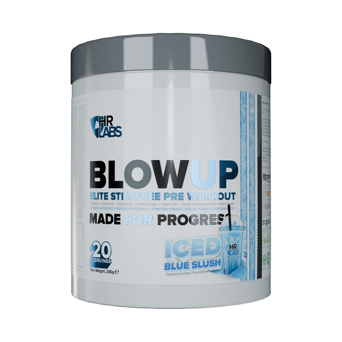 HR Labs Blow Up 240g Elite Stim-Free Pre-Workout Formula - Stim Free Pre Workout at MySupplementShop by HR Labs