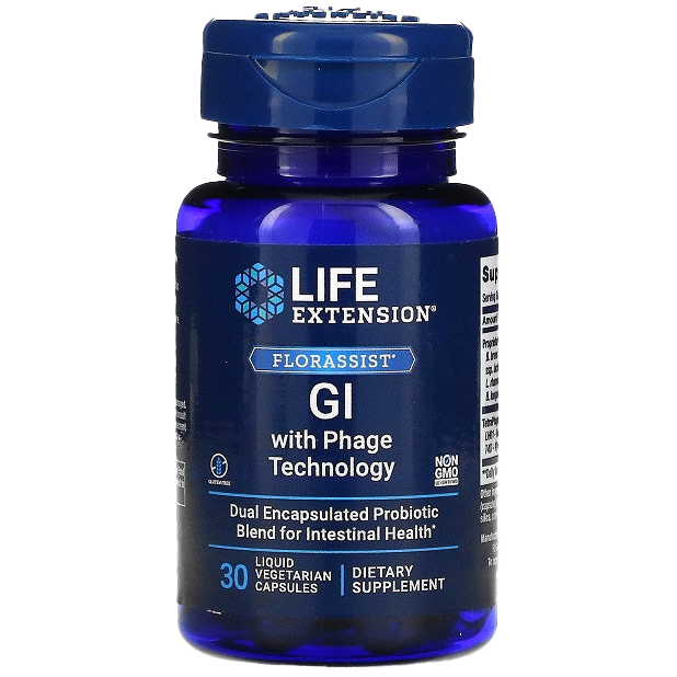 Life Extension Florassist GI with Phage Technology - 30 liquid vcaps